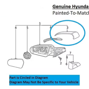 Painted 2019-2022 Hyundai Veloster N Side Mirror Cover | Genuine OEM