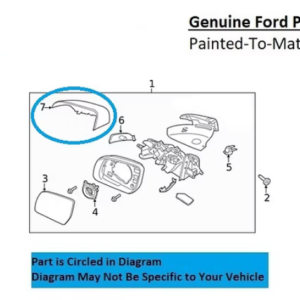 Painted 2019-2023 Ford Ranger Side Mirror Cover | Genuine OEM