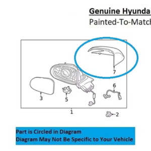 Painted 2019-2023 Hyundai Santa Fe Side Mirror Cover | Genuine OEM