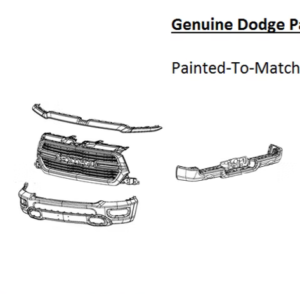 Painted 2019-2024 Dodge Ram 1500 Chrome Conversion Kit | Genuine OEM