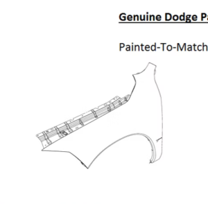 Painted 2019-2024 Dodge Ram 1500 Classic Front Fender | Genuine OEM