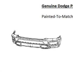 Painted 2019-2024 Dodge Ram 1500 Front Bumper | Genuine OEM
