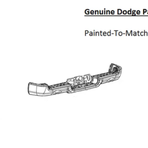 Painted 2019-2024 Dodge Ram 1500 Rear Bumper | Genuine OEM