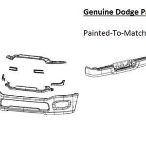 Painted 2019-2024 Dodge Ram 2500 3500 Chrome Conversion Kit | Genuine OEM