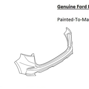 Painted 2019-2024 Ford Edge Rear Bumper | Genuine OEM