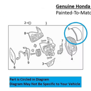 Painted 2019-2024 Honda Passport Side Mirror Cover | Genuine OEM