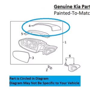 Painted 2019-2024 Kia Forte Side Mirror Cover | Genuine OEM