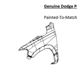 Painted 2019-2025 Dodge Ram 1500 Front Fender | Genuine OEM
