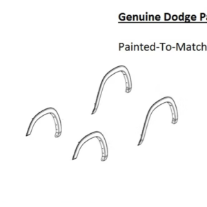 Painted 2019-2026 Dodge Ram 1500 Fender Flare Kit (4) | Genuine OEM