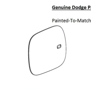 Painted 2019-2026 Dodge Ram 1500 Fuel Door | Genuine OEM