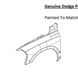 Painted 2019-2026 Dodge Ram 2500 3500 Front Fender | Genuine OEM