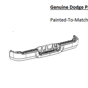 Painted 2019-2026 Dodge Ram 2500 3500 Rear Bumper | Genuine OEM