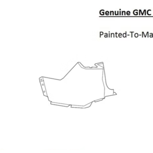 Painted 2020-2023 GMC Acadia Rear Bumper Side Panel | Genuine OEM