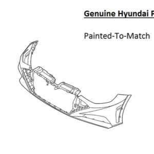 Painted 2020-2023 Hyundai Sonata Front Bumper | Genuine OEM