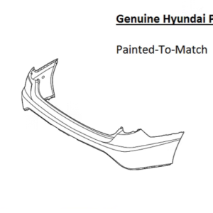 Painted 2020-2023 Hyundai Sonata Rear Bumper | Genuine OEM