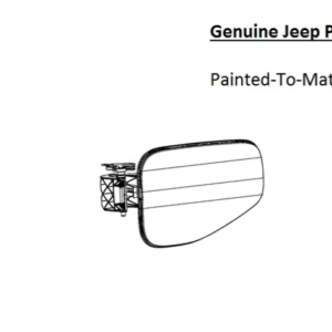 Painted 2020-2024 Jeep Gladiator Fuel Door | Genuine OEM