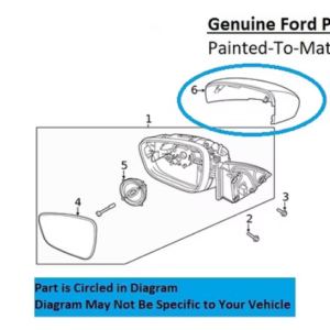 Painted 2020-2025 Ford Escape Side Mirror Cover | Genuine OEM