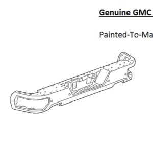 Painted 2020-2026 GMC Sierra 2500 3500 Rear Bumper | Genuine OEM