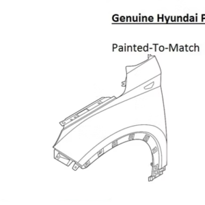 Painted 2020-2026 Hyundai Venue Front Fender | Genuine OEM