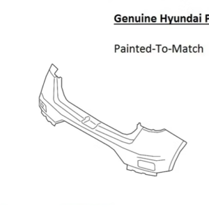 Painted 2020-2026 Hyundai Venue Rear Bumper | Genuine OEM