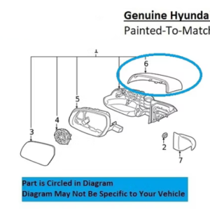 Painted 2020-2026 Hyundai Venue Side Mirror Cover | Genuine OEM