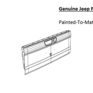 Painted 2020-2026 Jeep Gladiator Tailgate | Genuine OEM