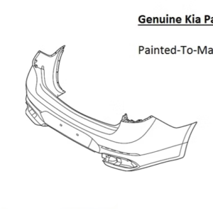 Painted 2020 Kia Cadenza Rear Bumper | Genuine OEM