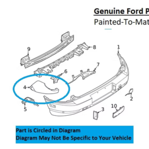 Painted 2021-2023 Ford Bronco Sport Rear Bumper Side Panel | Genuine OEM