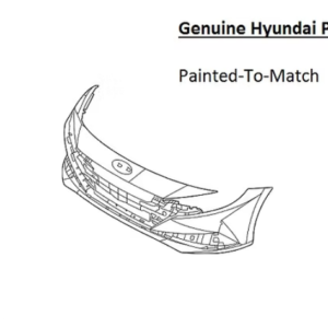 Painted 2021-2023 Hyundai Elantra Front Bumper Cover | Genuine OEM