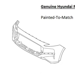 Painted 2021-2023 Hyundai Santa Fe Front Bumper | Genuine OEM