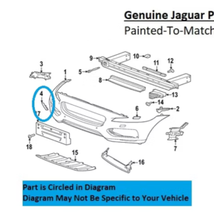 Painted 2021-2023 Jaguar F-Pace SVR Front Tow Hook Cover | Genuine OEM