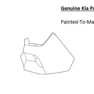 Painted 2021-2023 Kia Seltos Rear Bumper Side Panel | Genuine OEM