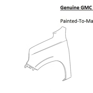 Painted 2021-2024 GMC Yukon Front Fender | Genuine OEM
