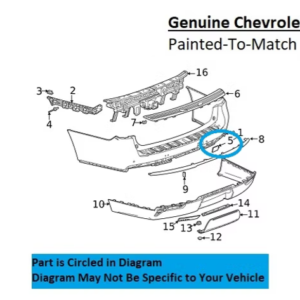 Painted 2021-2024 GMC Yukon Rear Access Cover | Genuine OEM