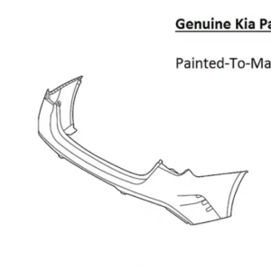 Painted 2021-2024 Kia K5 Rear Bumper | Genuine OEM