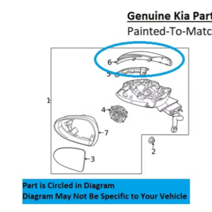 Painted 2021-2024 Kia K5 Side Mirror Cover | Genuine OEM