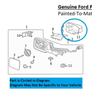 Painted 2021-2025 Ford Bronco Side Mirror Cover | Genuine OEM