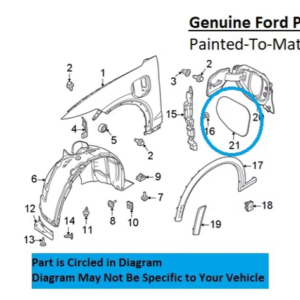 Painted 2021-2026 Ford Mach-E MachE Charge Port Door | Genuine OEM