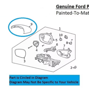 Painted 2021-2026 Ford Mach-E MachE Side Mirror Cover | Genuine OEM