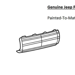 Painted 2021-2026 Jeep Grand Cherokee L Rear Hitch Cover | Genuine OEM