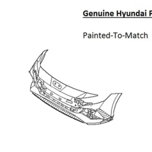 Painted 2022-2023 Hyundai Elantra N Front Bumper | Genuine OEM
