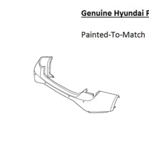 Painted 2022-2023 Hyundai Elantra N Rear Bumper | Genuine OEM