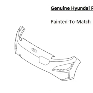 Painted 2022-2023 Hyundai Kona EV Front Bumper | Genuine OEM