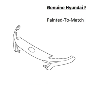 Painted 2022-2023 Hyundai Kona Upper Front Bumper | Genuine OEM