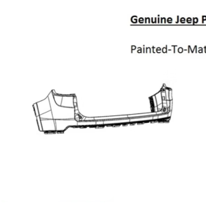 Painted 2022-2023 Jeep Wagoneer Rear Bumper | Genuine OEM