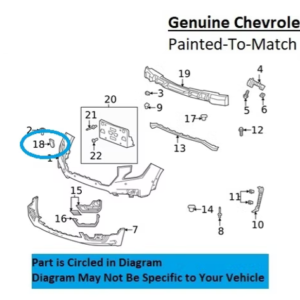 Painted 2022-2024 GMC Terrain Front Tow Hook Cover | Genuine OEM