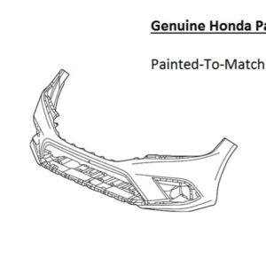 Painted 2022-2024 Honda Civic Front Bumper | Genuine OEM