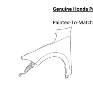 Painted 2022-2024 Honda Civic Front Fender | Genuine OEM