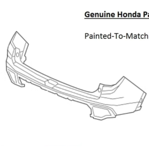 Painted 2022-2024 Honda Passport Rear Bumper | Genuine OEM