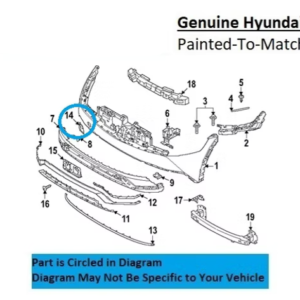 Painted 2022-2024 Hyundai Ioniq 5 Front Tow Hook Cover | Genuine OEM
